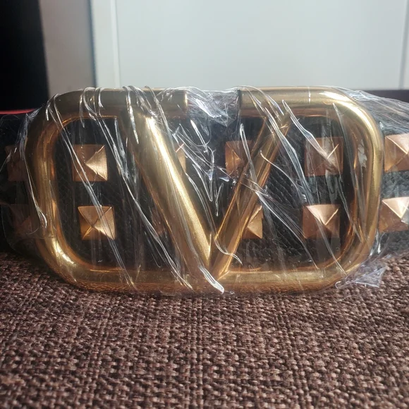 VALENTINO LEATHER ROCKSTUD BELT - Picture 2 of 4